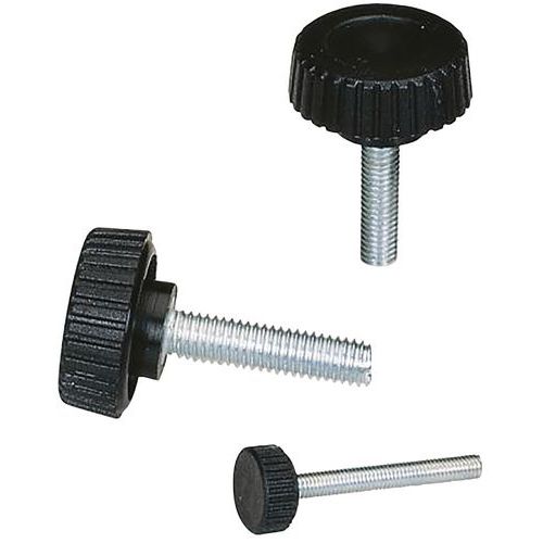 Boutet - Bouton AV Polyamide Ø28mm - Tige Acier M8x20mm - Résistant et Durable
