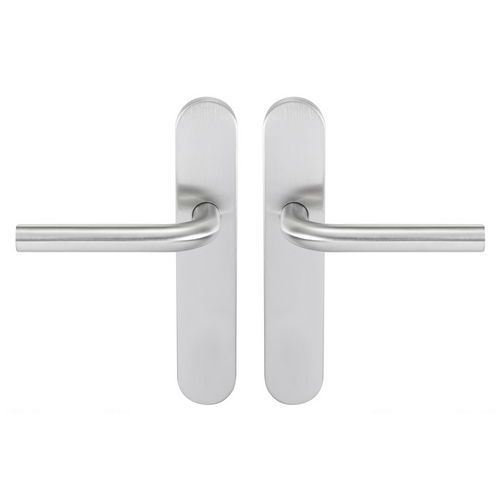 Poignées De Porte Inox Sur Plaque Tempo Pop - Sans Clé