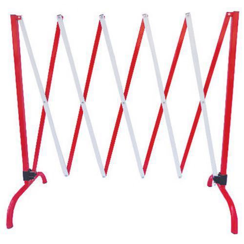 Barrière Extensible Longueur 2,3m Blanc/rouge
