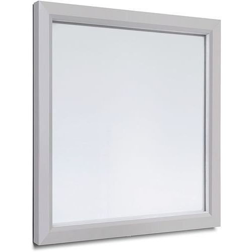 Showdown Displays - Vitrine Extérieure Verrouillable Slim - 6xA4 - Aluminium Magnétique - 70.5x75x4cm - Blanc
