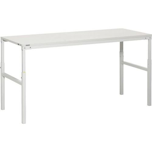 Treston - Établi TP multi-usages - 180 cm - Charge 300 kg - Hauteur réglable - Bois/Métal - Éco-responsable