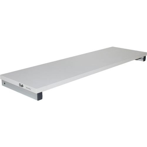 Treston - Tablette antistatique pour établi WB - 180x31 cm - Bois - Charge 50 kg - Gris