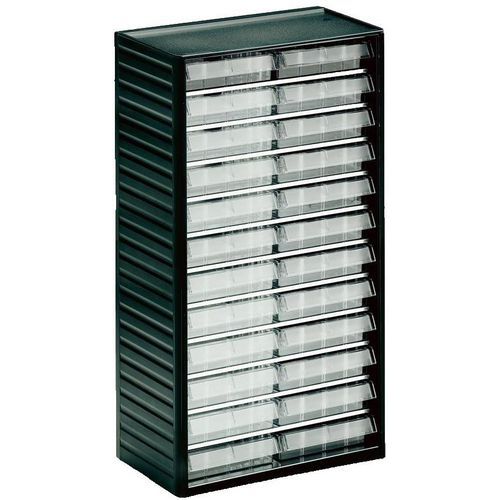 Treston - Armoire à bacs transparents - 550x310x180mm - Polypropylène - Rangement composants
