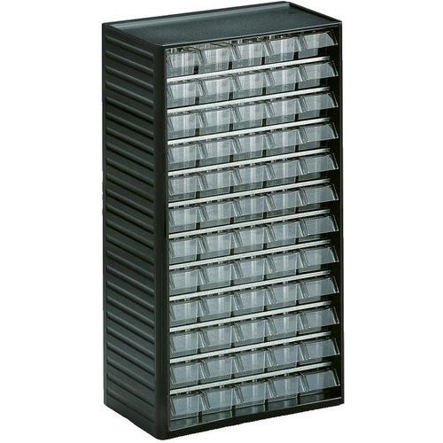 Treston - Armoire de rangement 60 tiroirs transparents - Polypropylène - 550x310x180mm - Lean Management