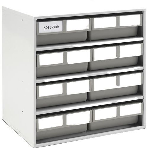 Treston - Armoire de stockage Kennoset avec 8 bacs gris - Acier - 100% produit recyclé - Lean Management