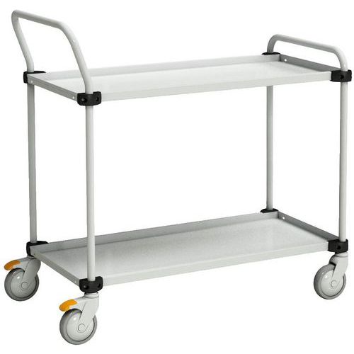 Treston - Chariot de manutention industriel - 2 tablettes 530x800mm - Charge 150kg - Éco-responsable