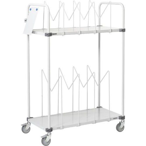 Treston - Chariot haut porte-cartons - 1090x530x1515 mm - 150 kg - Éco-responsable