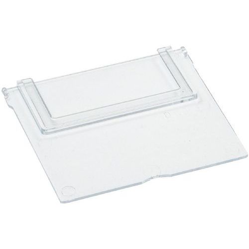 Treston - Séparateur Transversal pour Bac - Hauteur 70mm Largeur 77mm - Polystyrène Transparent - Lot de 10