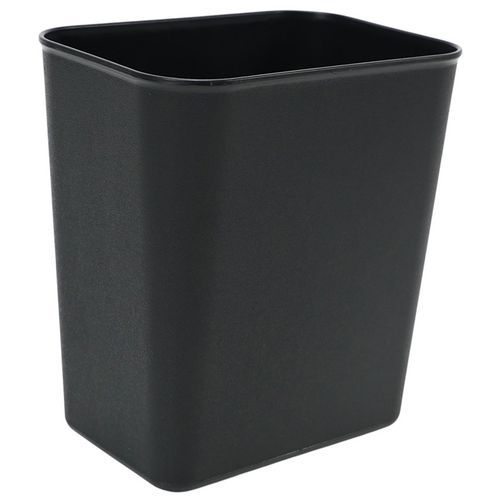Probbax - Corbeille à déchets rectangulaire 13.2L Noir - 50% Recyclé - Gestion des déchets