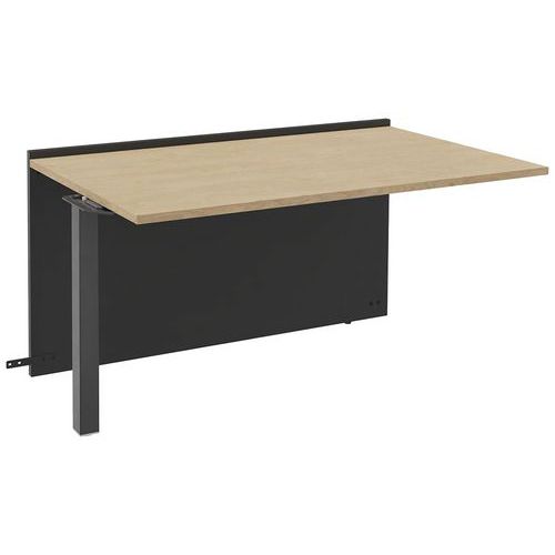Module Suivant Bas Ola Largeur 120 Cm Anthracite/ Chêne Clair