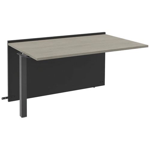 Module Suivant Bas Ola Largeur 120 Cm Anthracite/ Chêne Gris