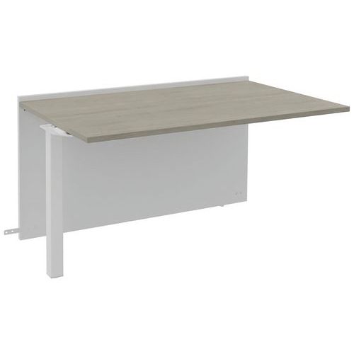 Module Suivant Bas Ola Largeur 120 Cm Blanc Perle/ Chêne Gris