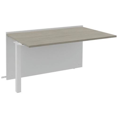 Module Suivant Bas Ola Largeur 140 Cm Blanc Perle/ Chêne Gris