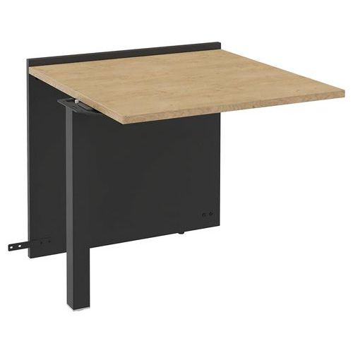 Module Suivant Bas Ola Largeur 80 Cm Anthracite/ Chêne Clair