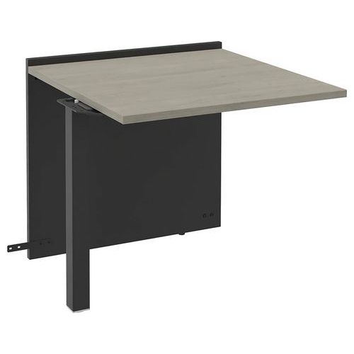 Module Suivant Bas Ola Largeur 80 Cm Anthracite/ Chêne Gris