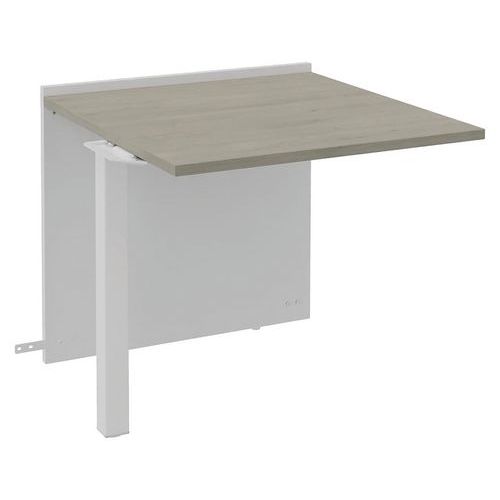 Module Suivant Bas Ola Largeur 80 Cm Blanc Perle/ Chêne Gris
