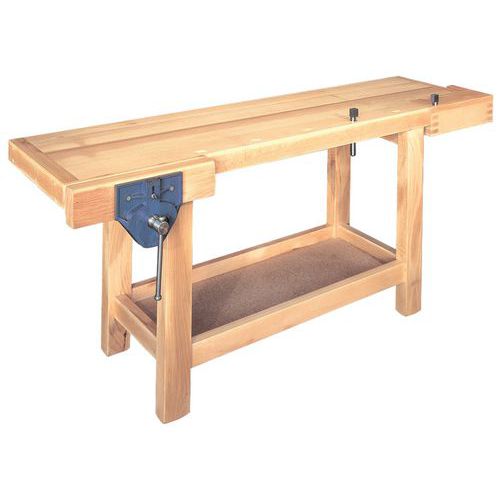 Etabli Menuisier Ébéniste avec Presses Rapide et Parisienne 2000 x 500 mm - Etablis Francois