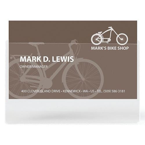 Porte-cartes De Visite Adhésifs: Ouverture Grand Côté 95x60