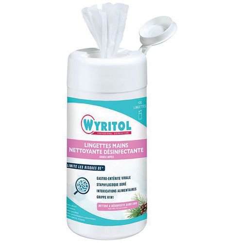 Wyritol 100 Lingettes Mains
