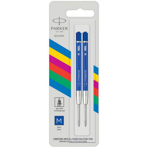 Recharge Stylo ParkerÂ® Quink 2 Gel 0.7mm Bleu - ParkerÂ®
