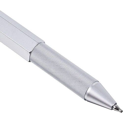 Stylo 4 En 1 AUAUY - Bille Noire/bleu/rouge + Porte-mine 0.5mm Avec Recharges Et étui