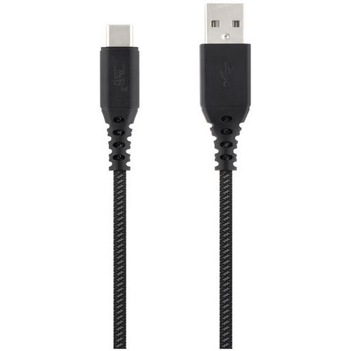 Câble Usb/usb-c 1.5m- Xtremwork - Noir/gris - T'nb