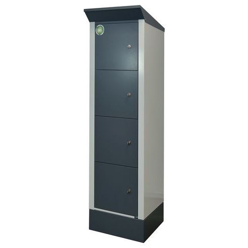 Station De Recharge E-bike Serrure à Clé Gris 7035/anthracite 7016