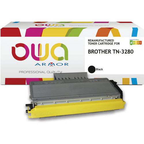 Brother Tn-3280 Toner Remanufacturé Très Haute Capacité Noir