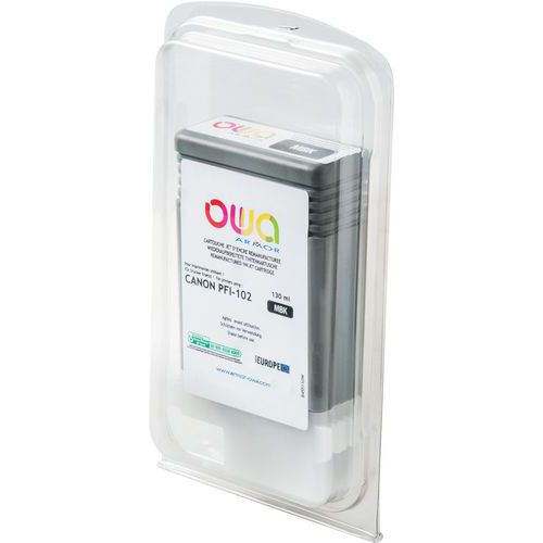 Canon Pfi-102 Cartouche D'encre Traceur Remanufacturée Noir Mat