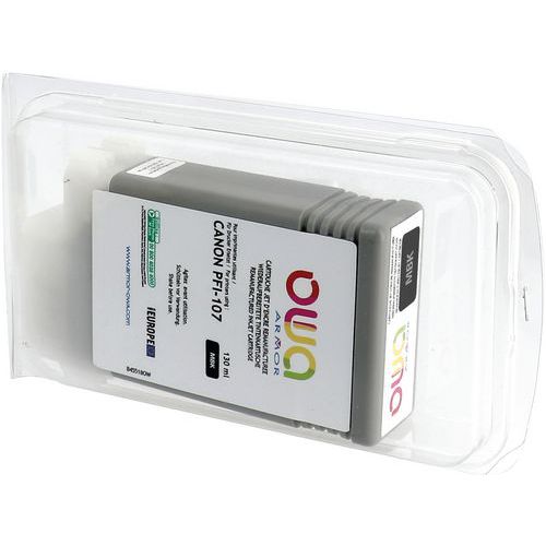 Canon Pfi-107 Cartouche D'encre Traceur Remanufacturée Noir Mat