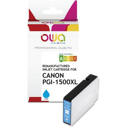 Canon Pgi-1500xl Encre Remanufacturée Haute Capacité Cyan