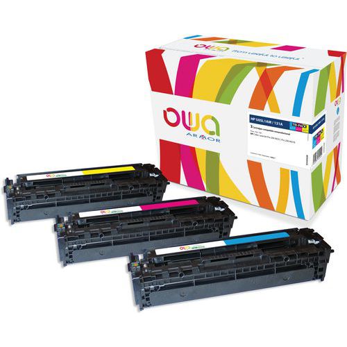 Hp 131a Canon 731cmy Toner Remanufacturé 3 Couleurs