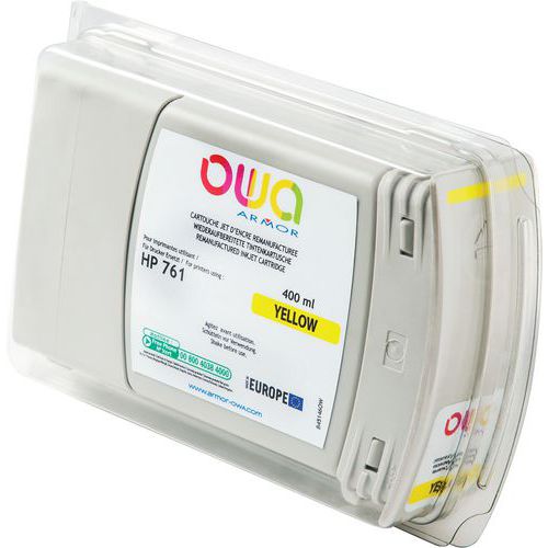 Hp 761 Cartouche D'encre Traceur Remanufacturée Jaune