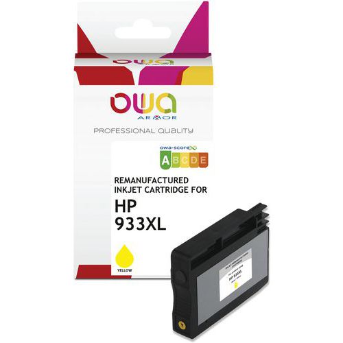 Hp 933xl Cartouche D'encre Remanufacturée Haute Capacité Jaune