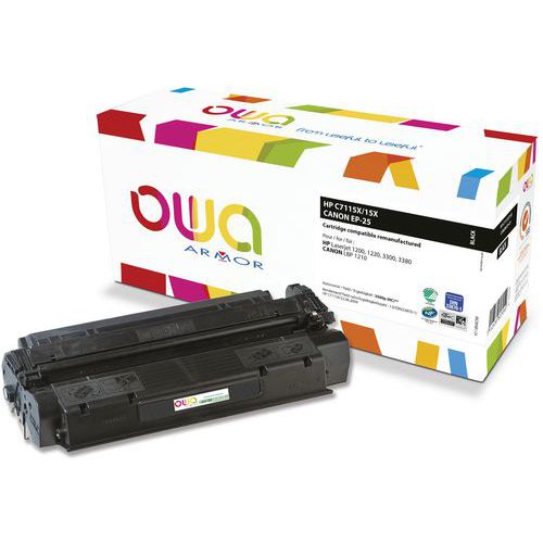 Hp C7115x Canon Ep-25 Toner Remanufacturé Haute Capacité Noir