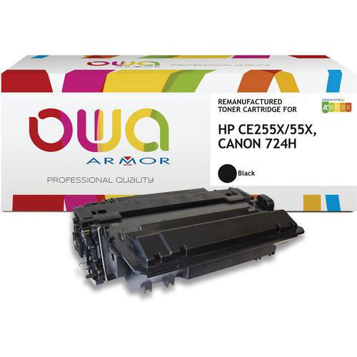 Hp Ce255x Canon 724h Toner Remanufacturé Haute Capacité Noir
