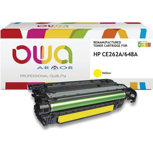 Hp Ce262a Toner Remanufacturé Jaune