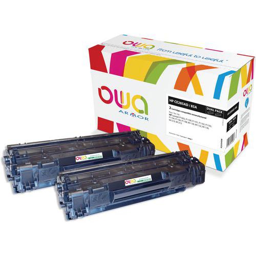 Hp Ce285a Canon 725 Toner Remanufacturés 2x Noir