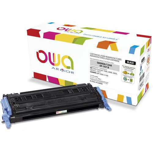 Hp Q6000a Canon 707bk Toner Remanufacturé Noir