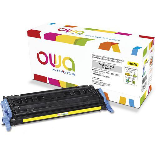 Hp Q6002a Canon 707y Toner Remanufacturé Jaune