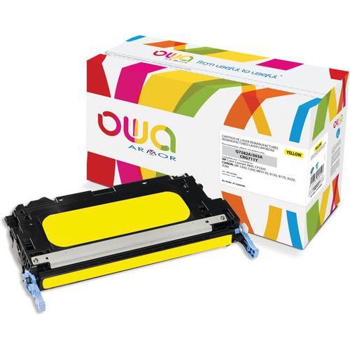 Hp Q7582a Canon 711y Toner Remanufacturé Jaune