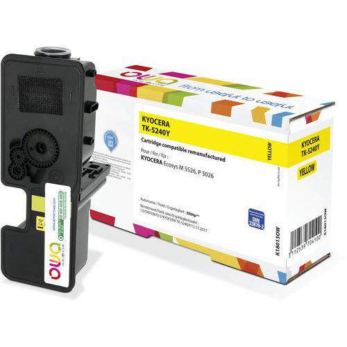 Kyocera Tk-5240 Y Toner Remanufacturé Jaune