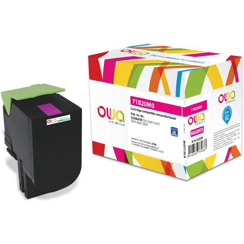 Lexmark 71b20m0 Toner Remanufacturé Magenta