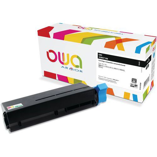 Oki B412 Hc Toner Remanufacturé Haute Capacité Noir