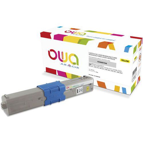 Oki C310 Toner Remanufacturé Jaune