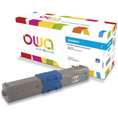 Oki C532 Toner Remanufacturé Haute Capacité Cyan
