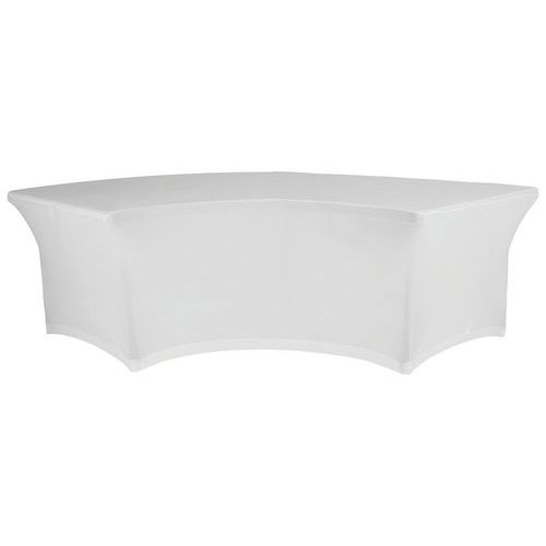 Housse Stretch Pour Table Xxl Moon - Blanc
