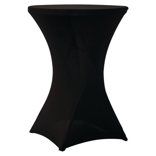 Housse Stretch Pour Table Cocktail 80 - Noir