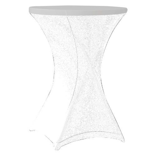 Housse Top Cover Pour Table Cocktail 80 - Blanc
