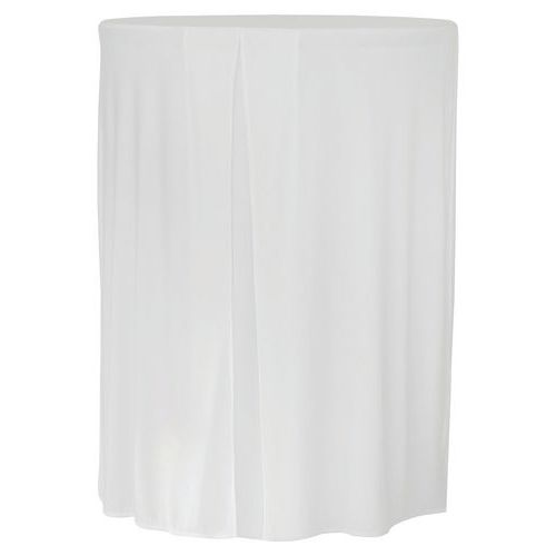 Housse Droite Pour Table Cocktail 80 - Blanc